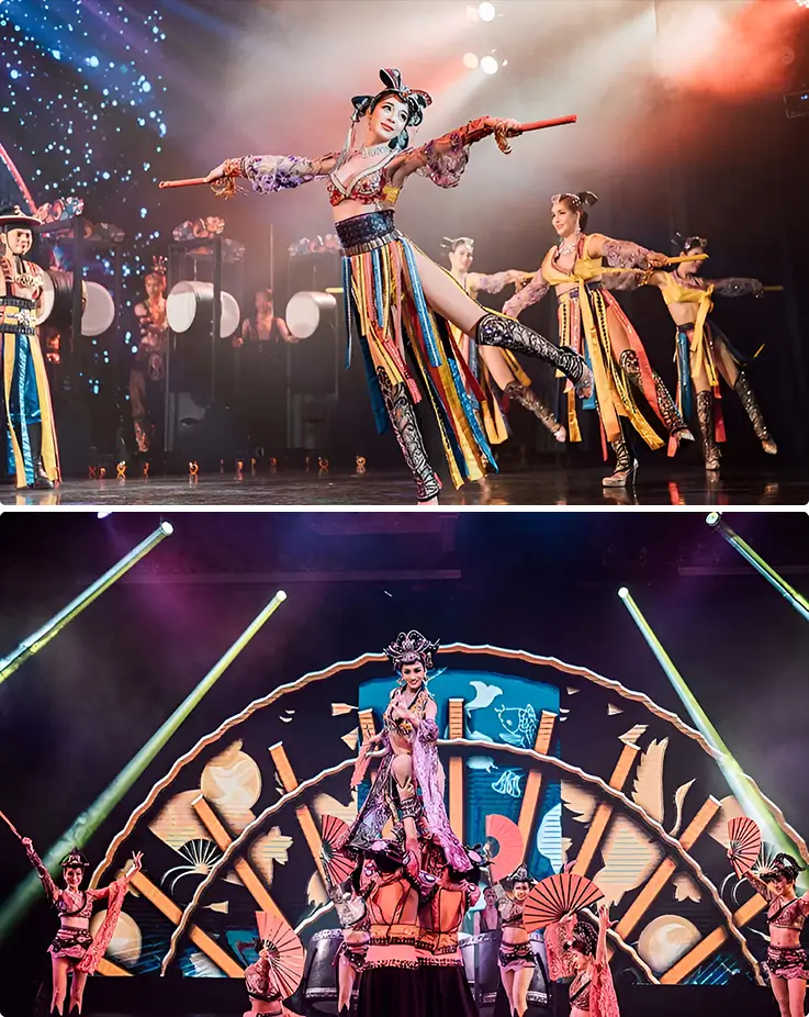 Various international acts of Phuket Simon Cabaret Show